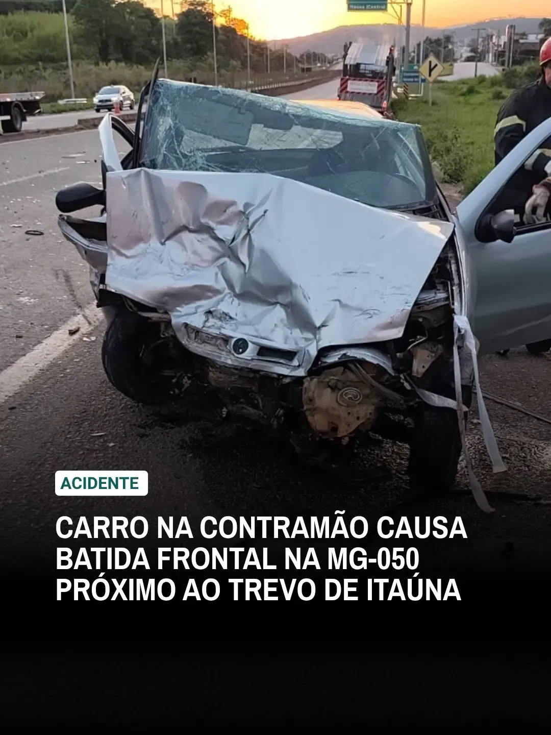 Colisão frontal na MG-050 deixa vítimas