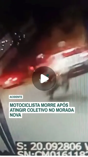 Motociclista morre após atingir coletivo na Morada Nova