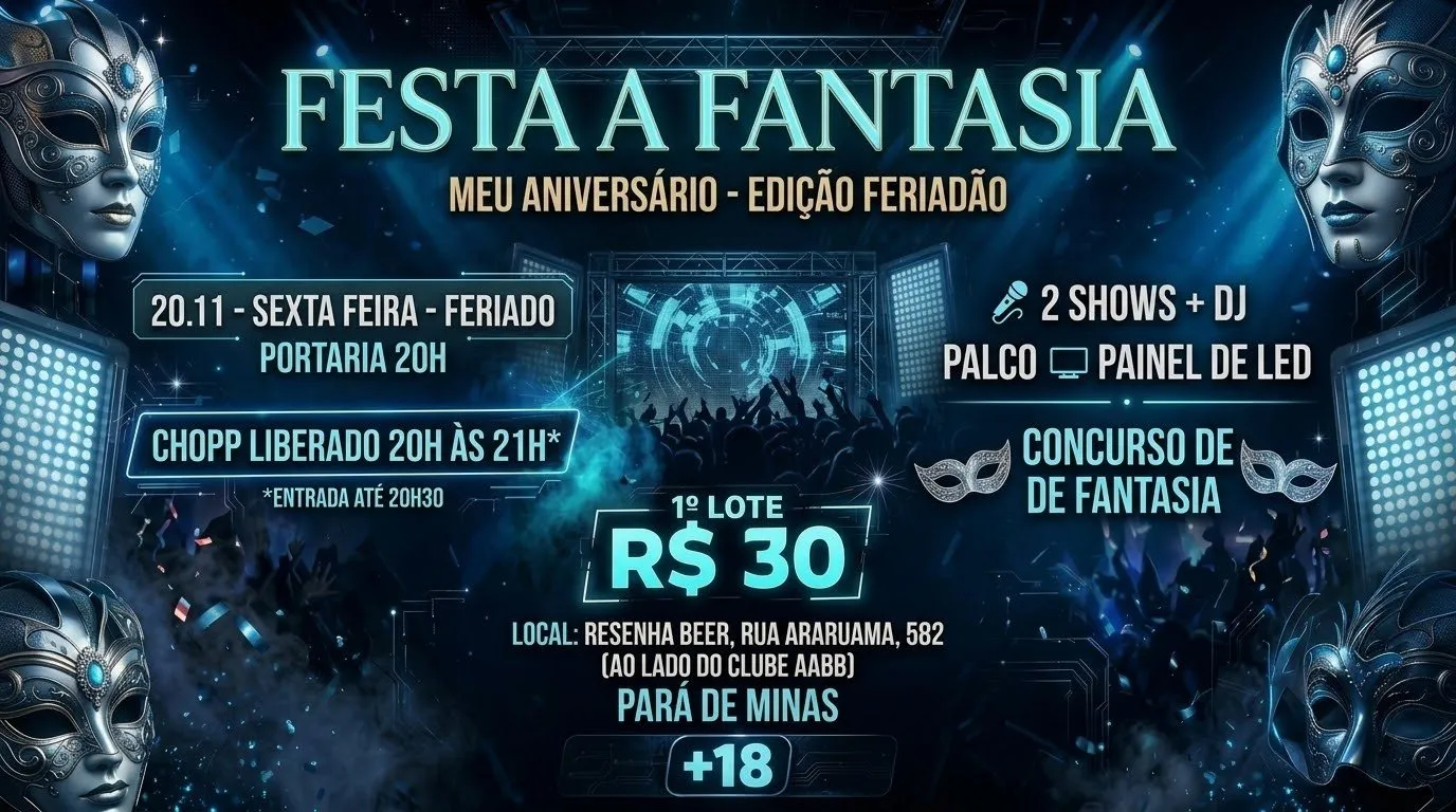 Festa a Fantasia ( Pará de Minas, Resenha Beer)