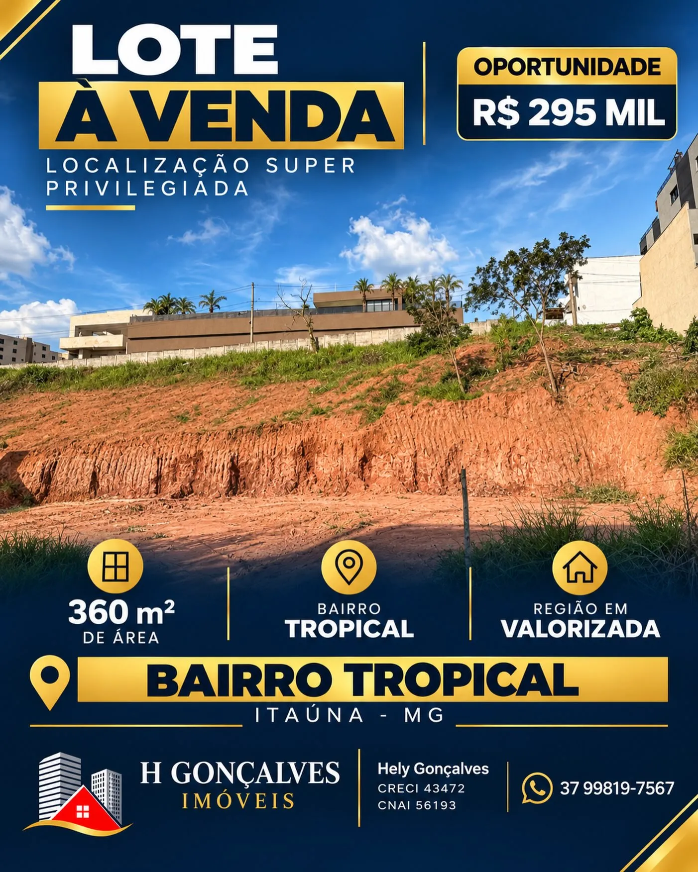 Lote 360 m² à venda no Bairro Tropical