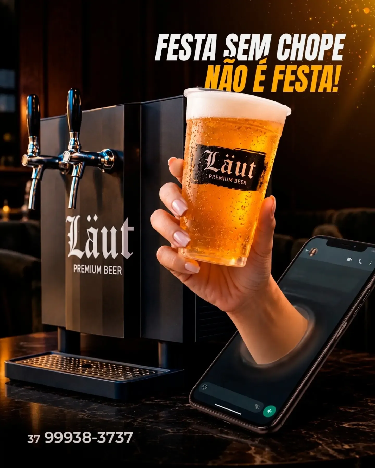 Aluguel de chopeira com chope gelado para eventos