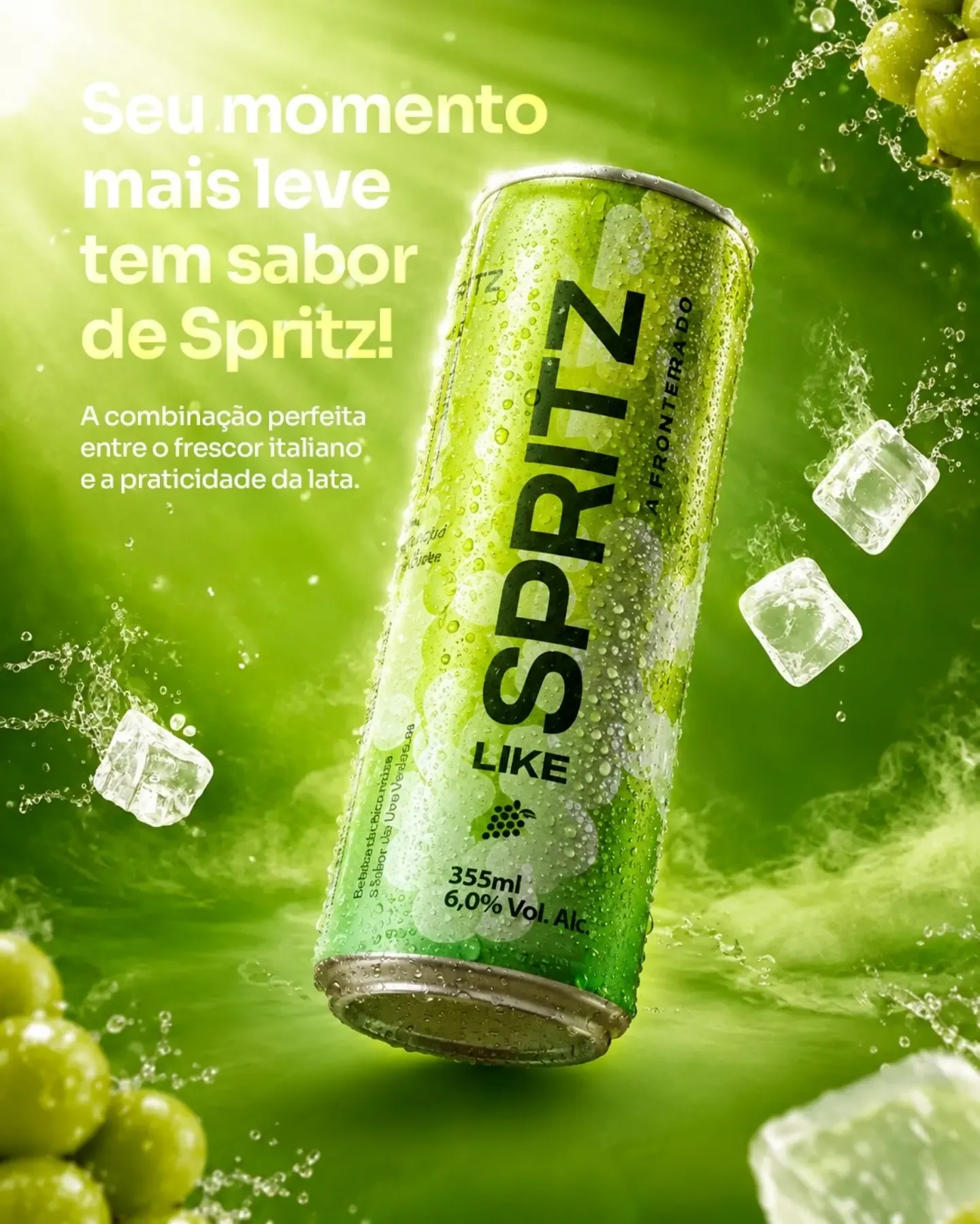 Spritz em lata gelado no Laut Express