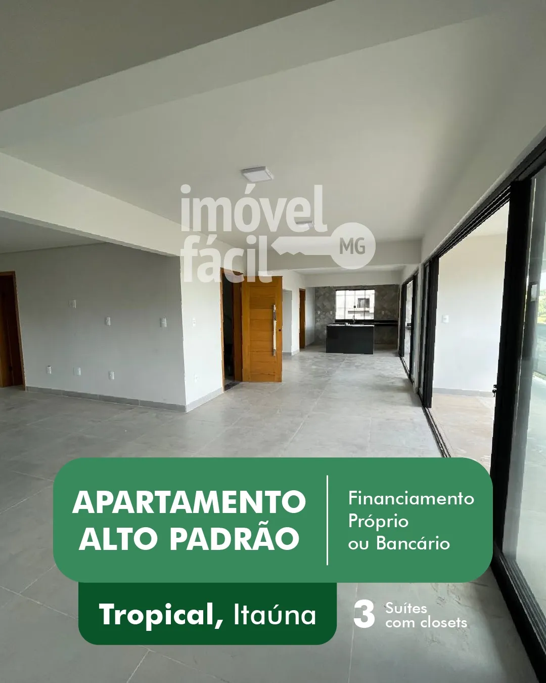Apartamento 3 suítes com elevador no Bairro Tropical
