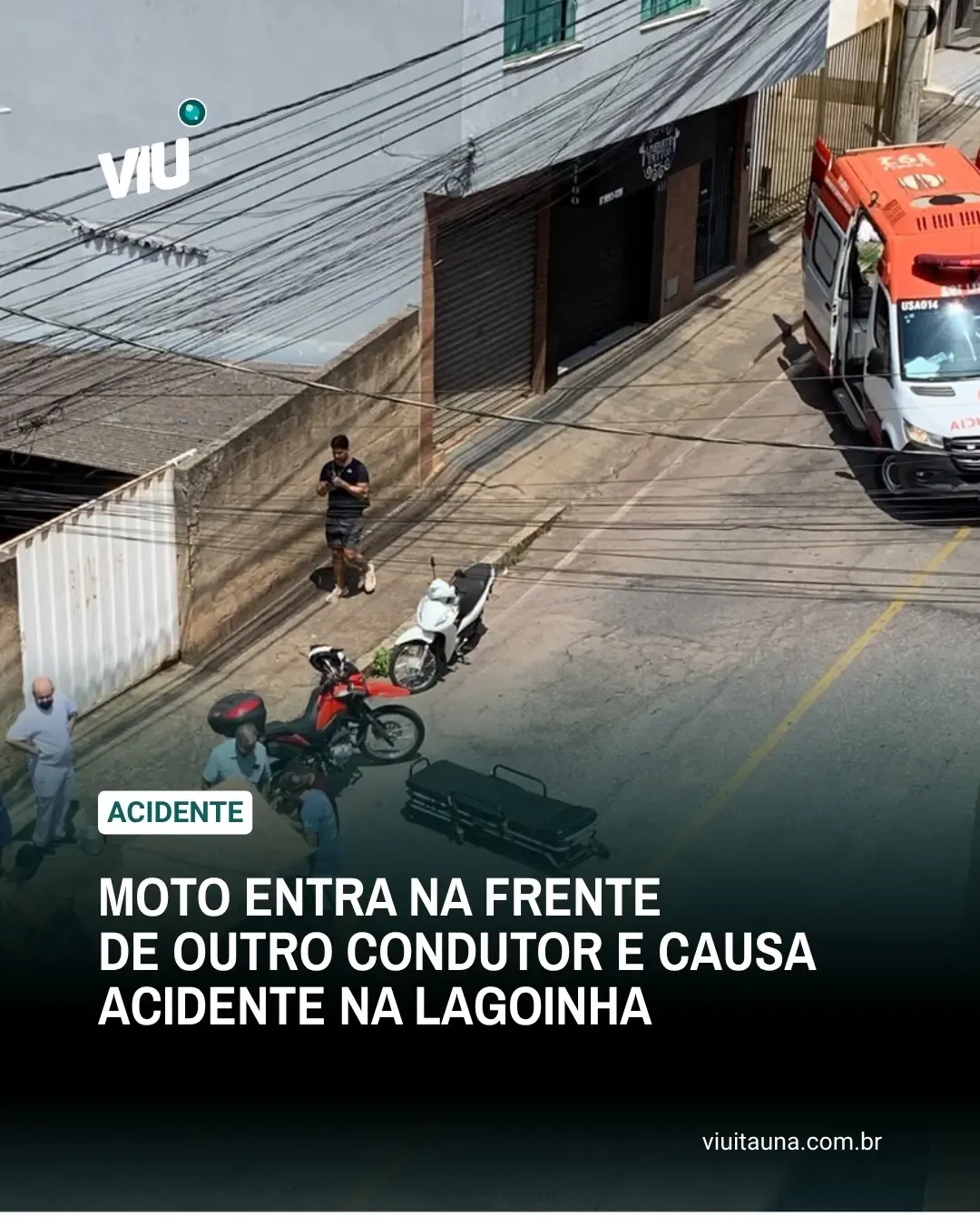 Acidente com motos na Lagoinha deixa motociclista ferido