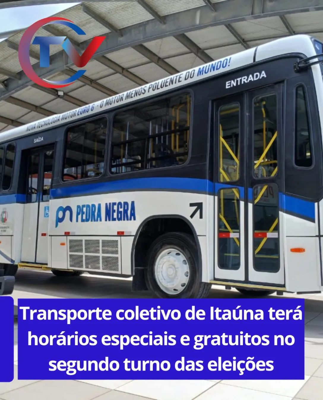Transporte gratuito no dia 25 de outubro