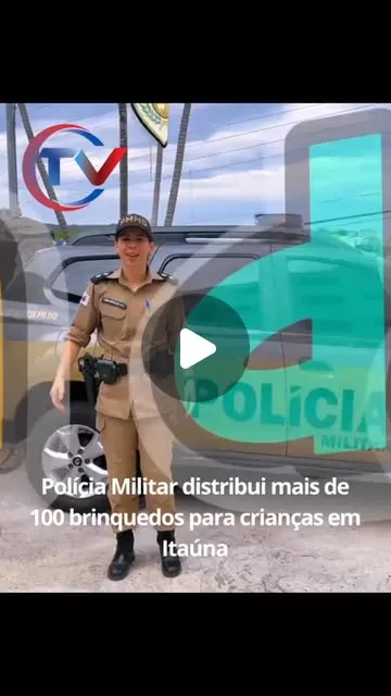 Polícia Militar distribui brinquedos para crianças