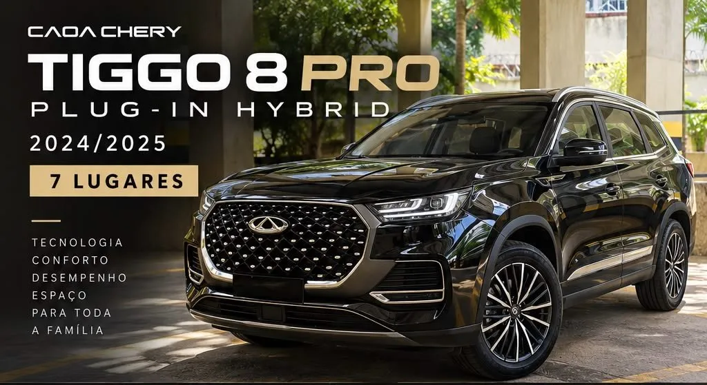 CAOA Chery Tiggo 8 Pro Hybrid 2024/2025 — 53 mil km