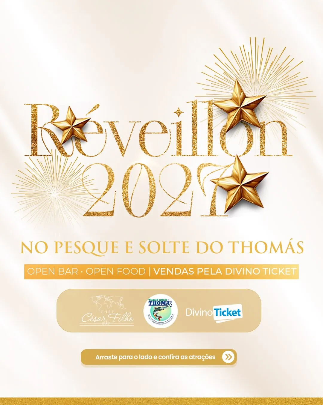 Réveillon 2026 no Pesque e Solte do Thomás