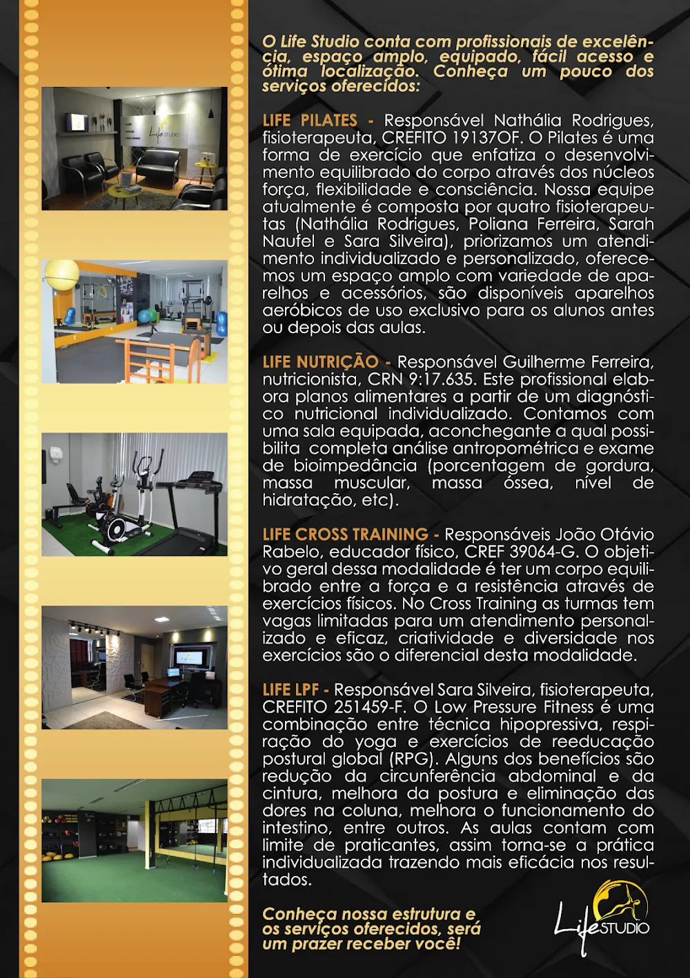 Life Studio - Pilates, Nutrição, Cross Training e LPF