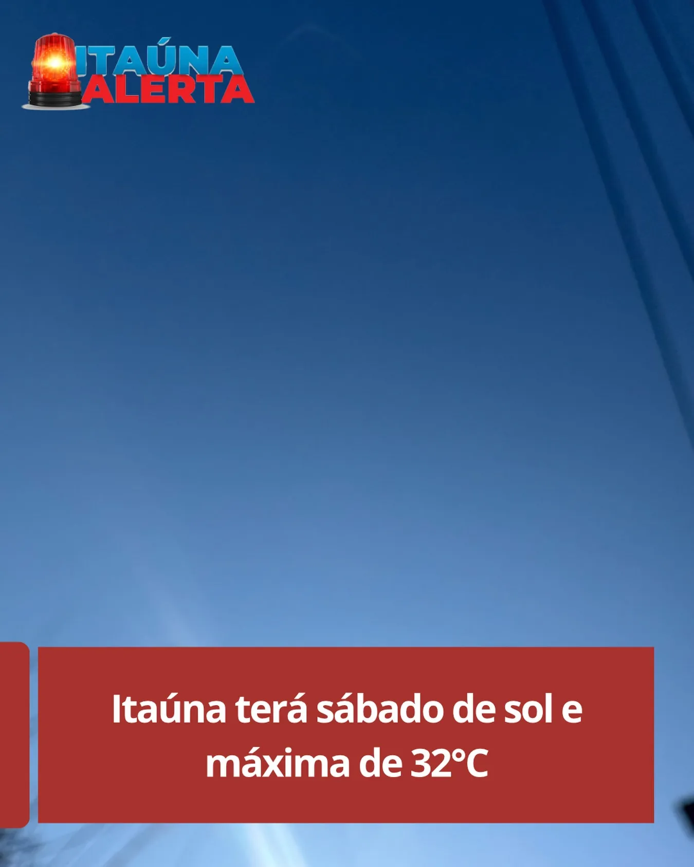 Previsão do tempo: sábado de sol e calor em Itaúna