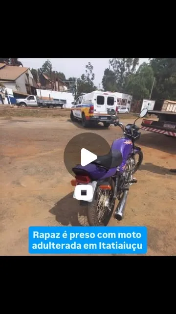 Jovem detido com moto adulterada em Itatiaiuçu