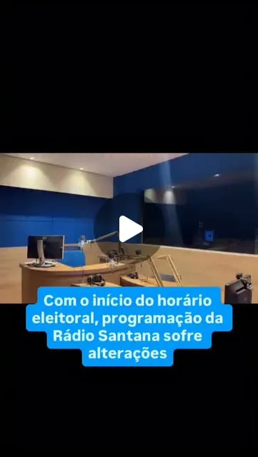 Horário eleitoral 2026: mudanças na programação da Rádio Santana