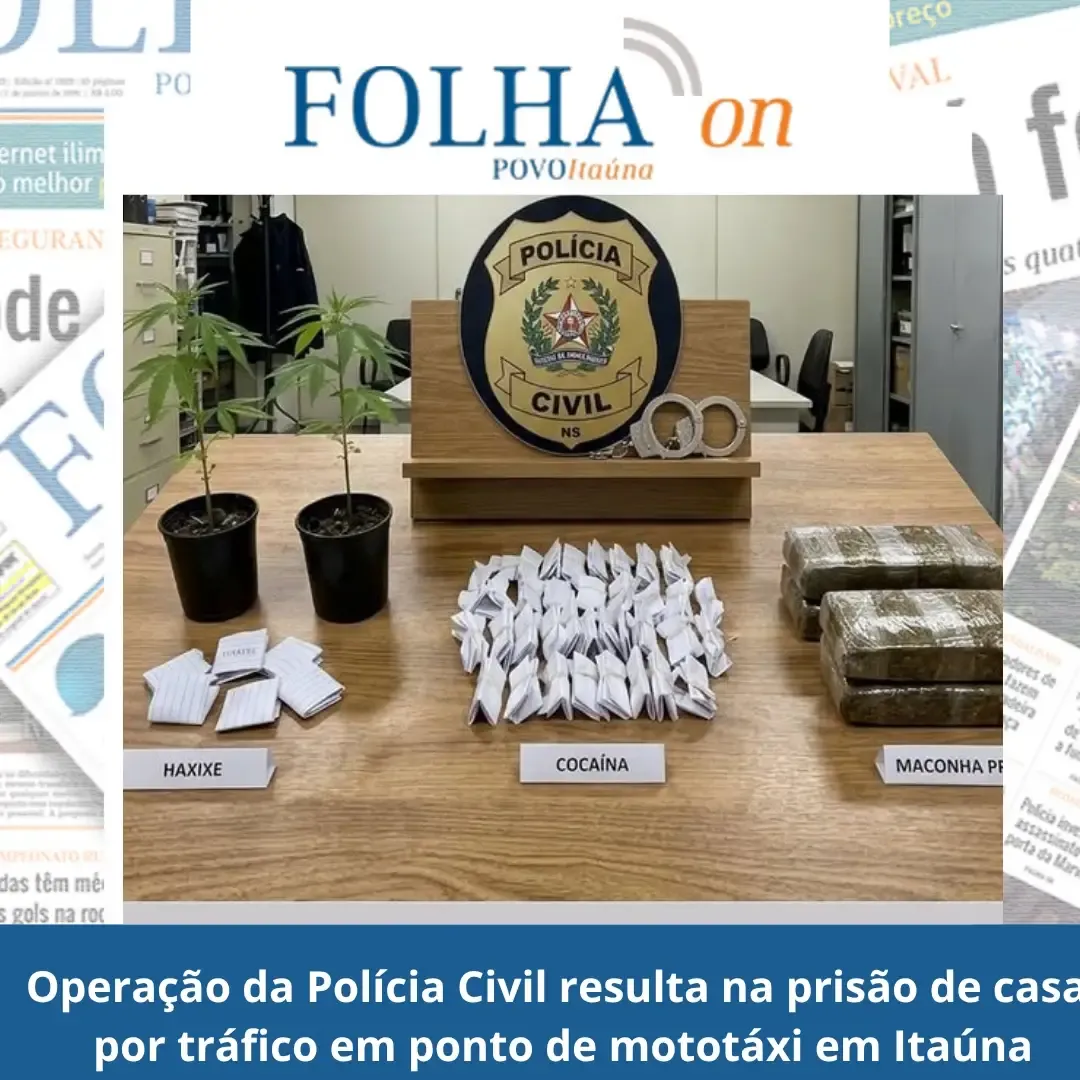 Casal de mototaxistas preso por tráfico no Piedade