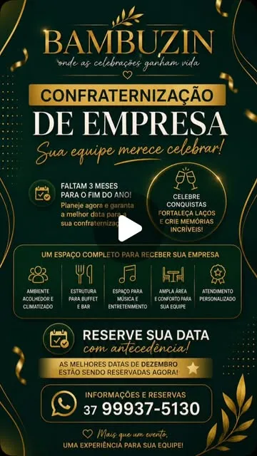 Bambuzin – Espaço para Confraternizações de Fim de Ano