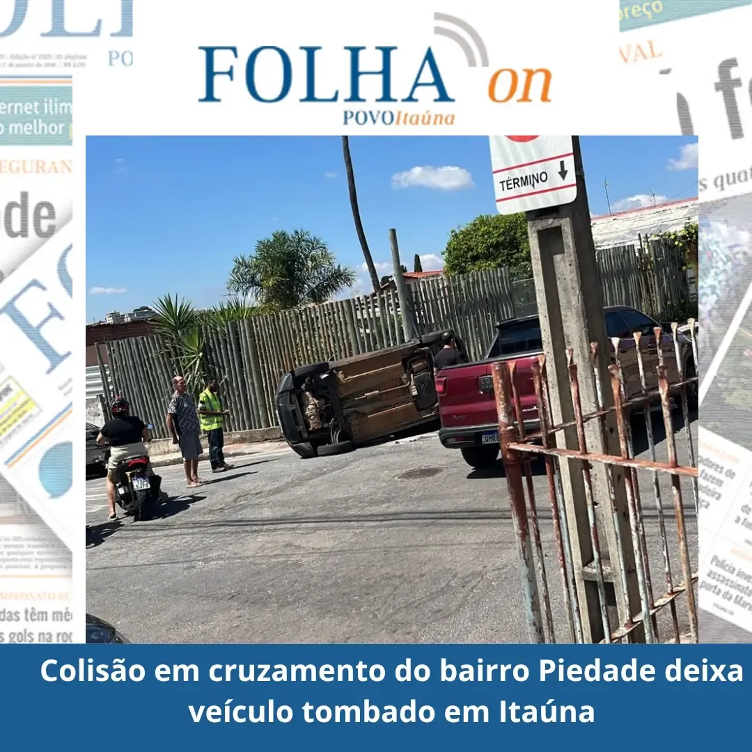Acidente entre carro e picape assusta bairro Piedade