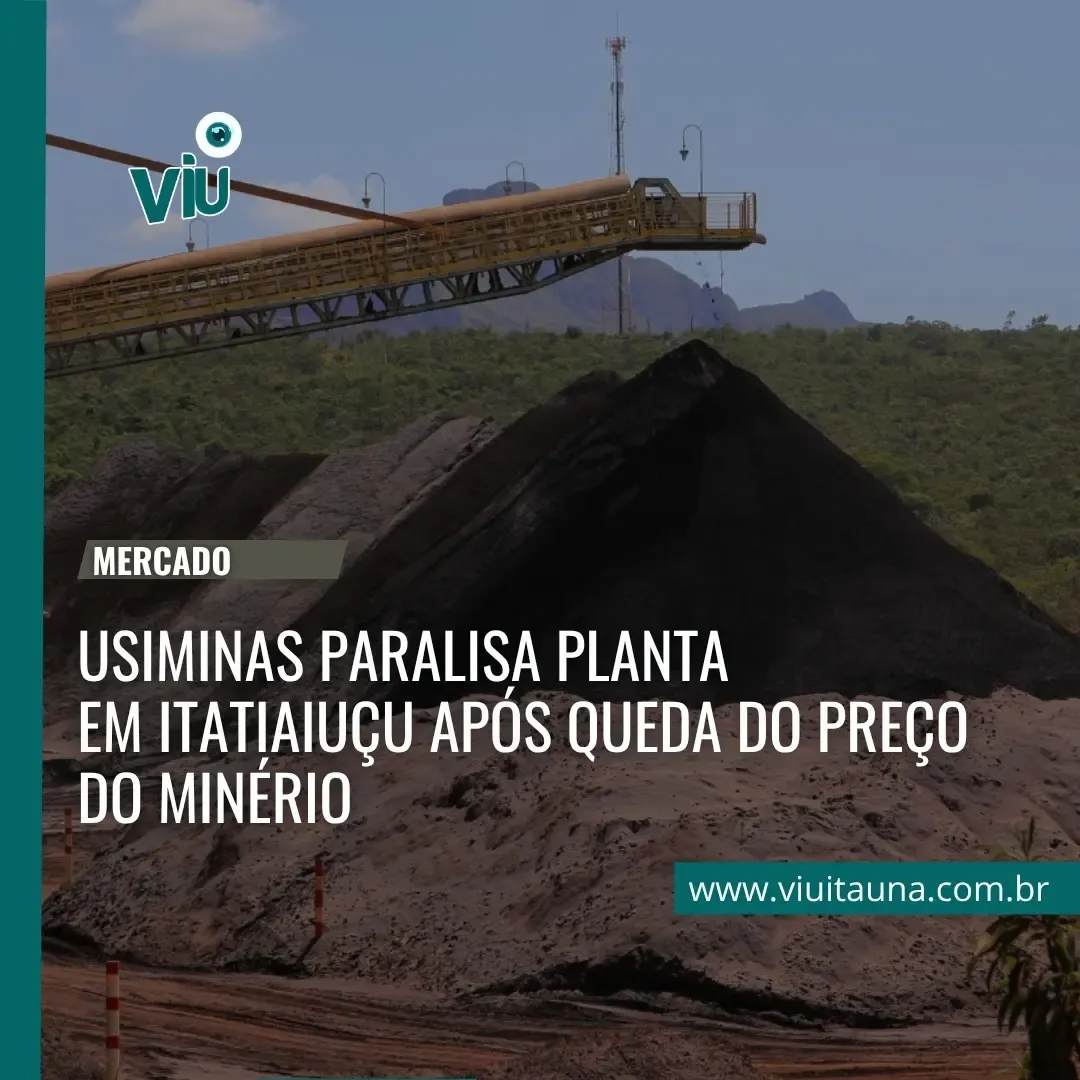 Usiminas paralisa planta em Itatiaiuçu após queda do minério