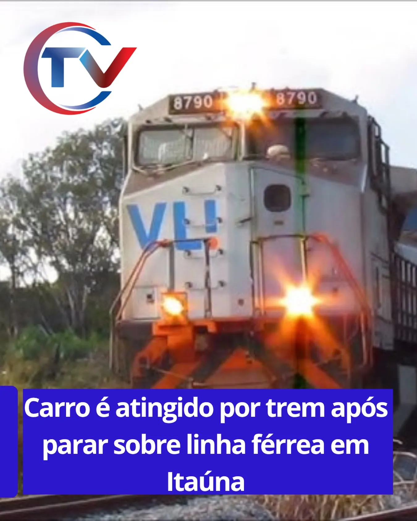 Carro é atingido por trem entre Vila Vilaça e Padre Eustáquio