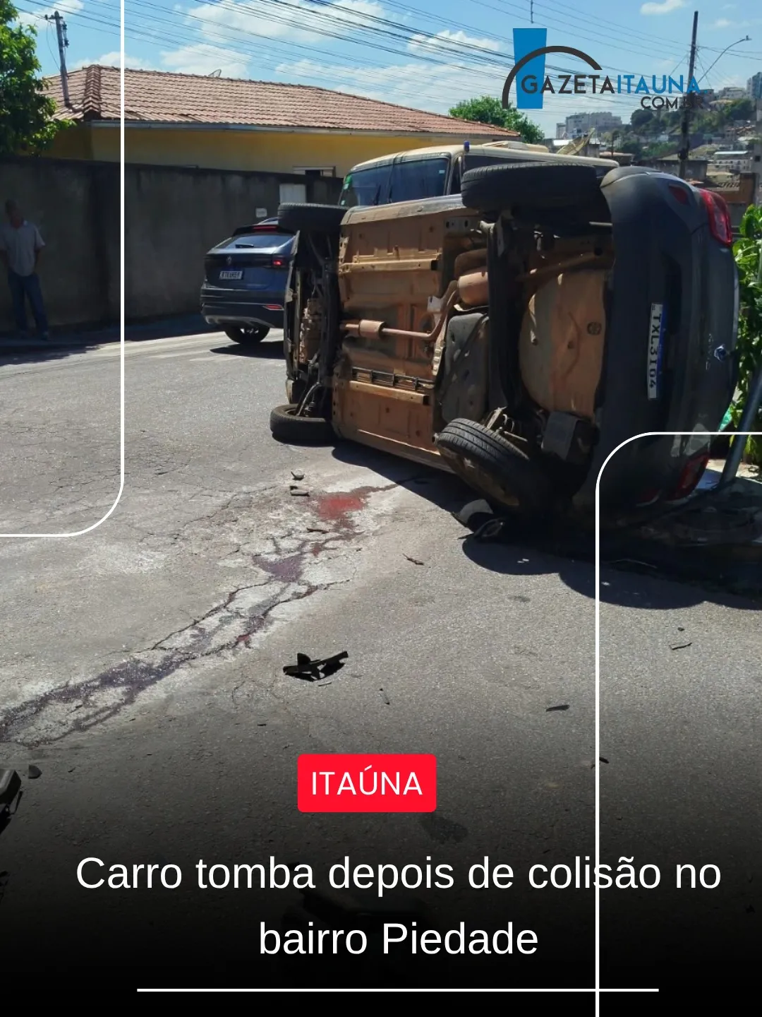 Colisão entre dois veículos no bairro Piedade