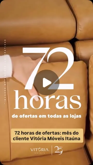 72 horas de 70% de desconto na Vitória Móveis