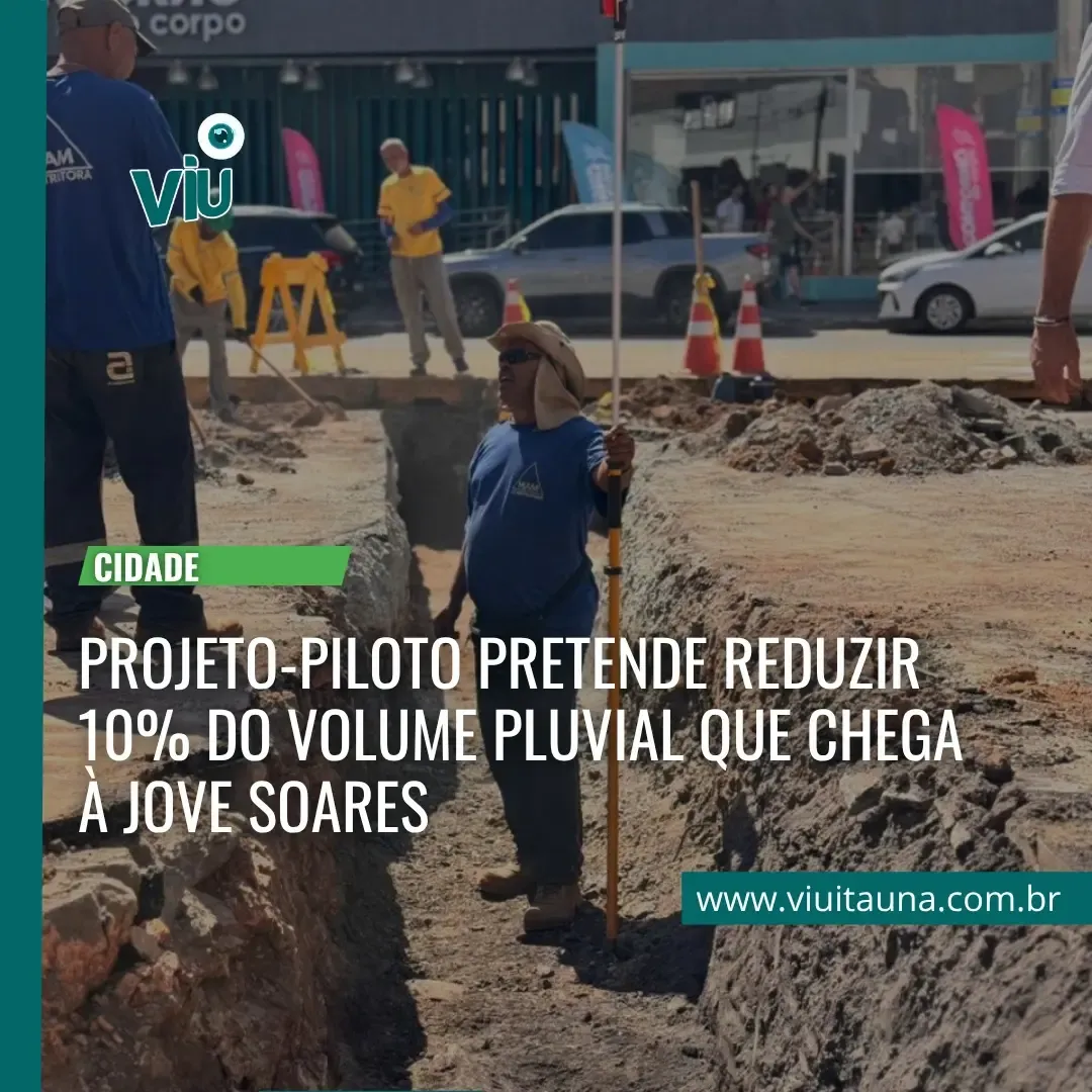 Obras para reduzir alagamentos na Jove Soares