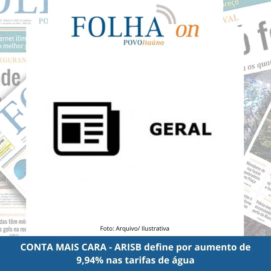 Reajuste de tarifas de água, esgoto e lixo em Itaúna