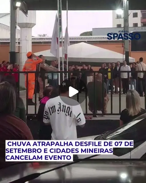 Chuva atrapalha desfile de 7 de Setembro e provoca cancelamentos