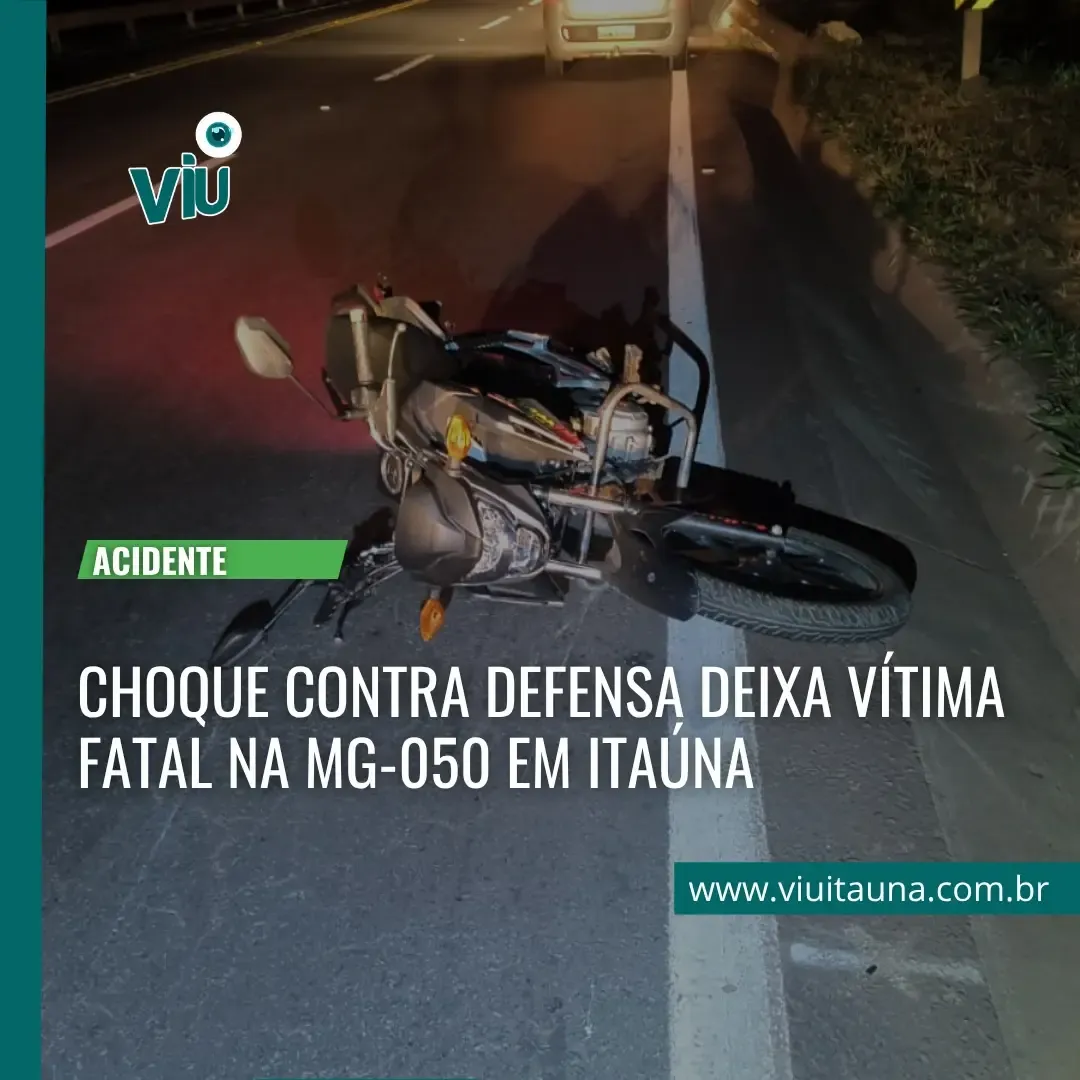 Motociclista morre em acidente na MG-050, no Morro Grande