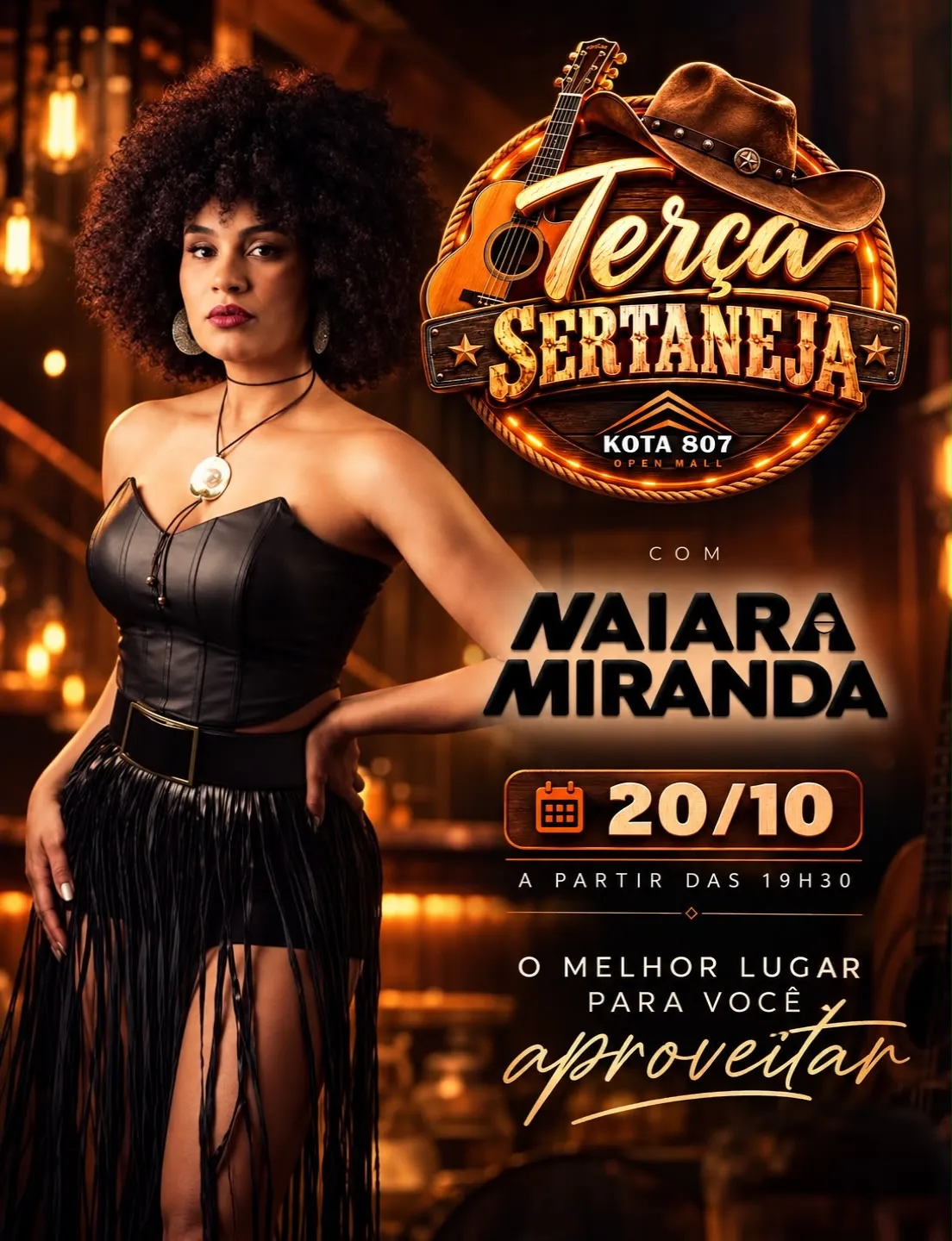 Terça Sertaneja com Naiara Miranda no Kota 807