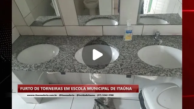 Furto de torneiras em escola municipal é registrado na Polícia Civil