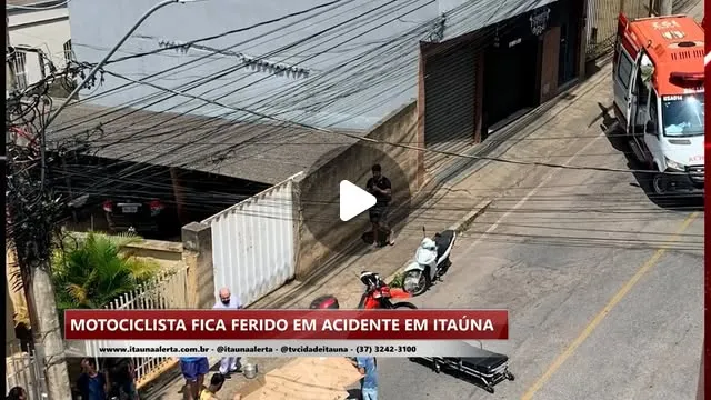 Motociclista fica ferido após colisão em Itaúna