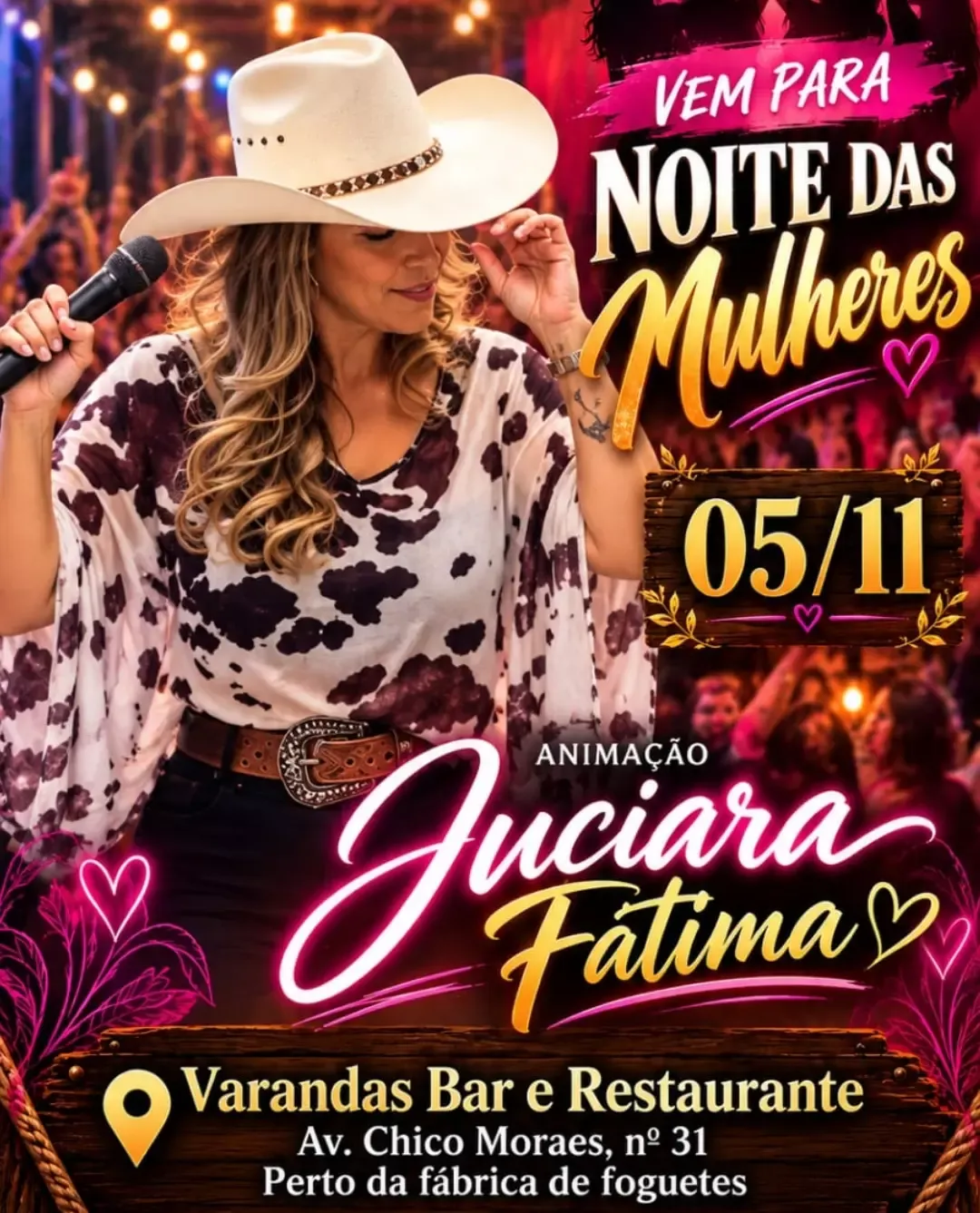 Noite das Mulheres no Varanda's Bar e Restaurante
