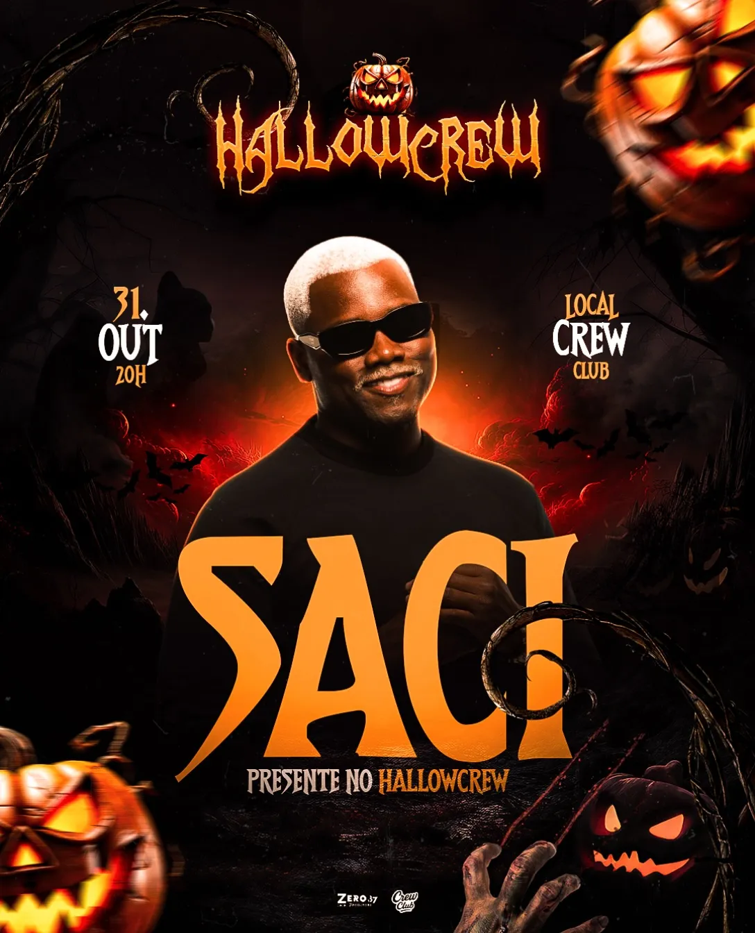 MC Saci ao vivo no Hallowcrew — 31/10
