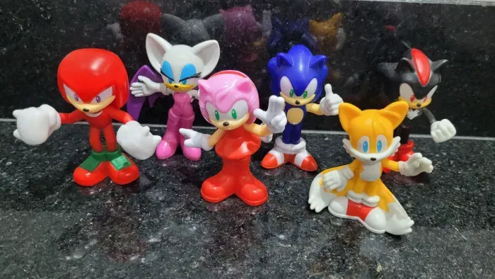Coleção Completa Sonic Burguer King 2025 - 6 bonecos (novos)