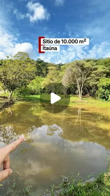 Sítio 10.000 m² com lagoa e piscina aquecida à venda