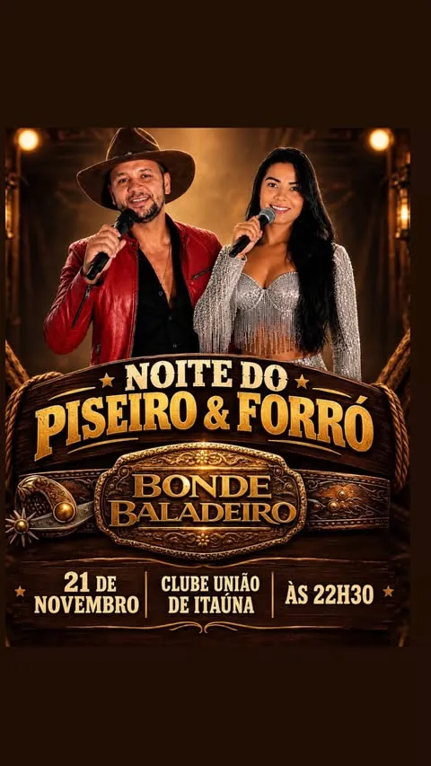 Show Piseiro & Forró – Bonde Baladeiro – 21/11