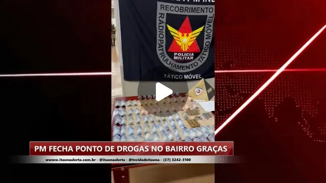 Polícia fecha ponto de venda de drogas nas Graças