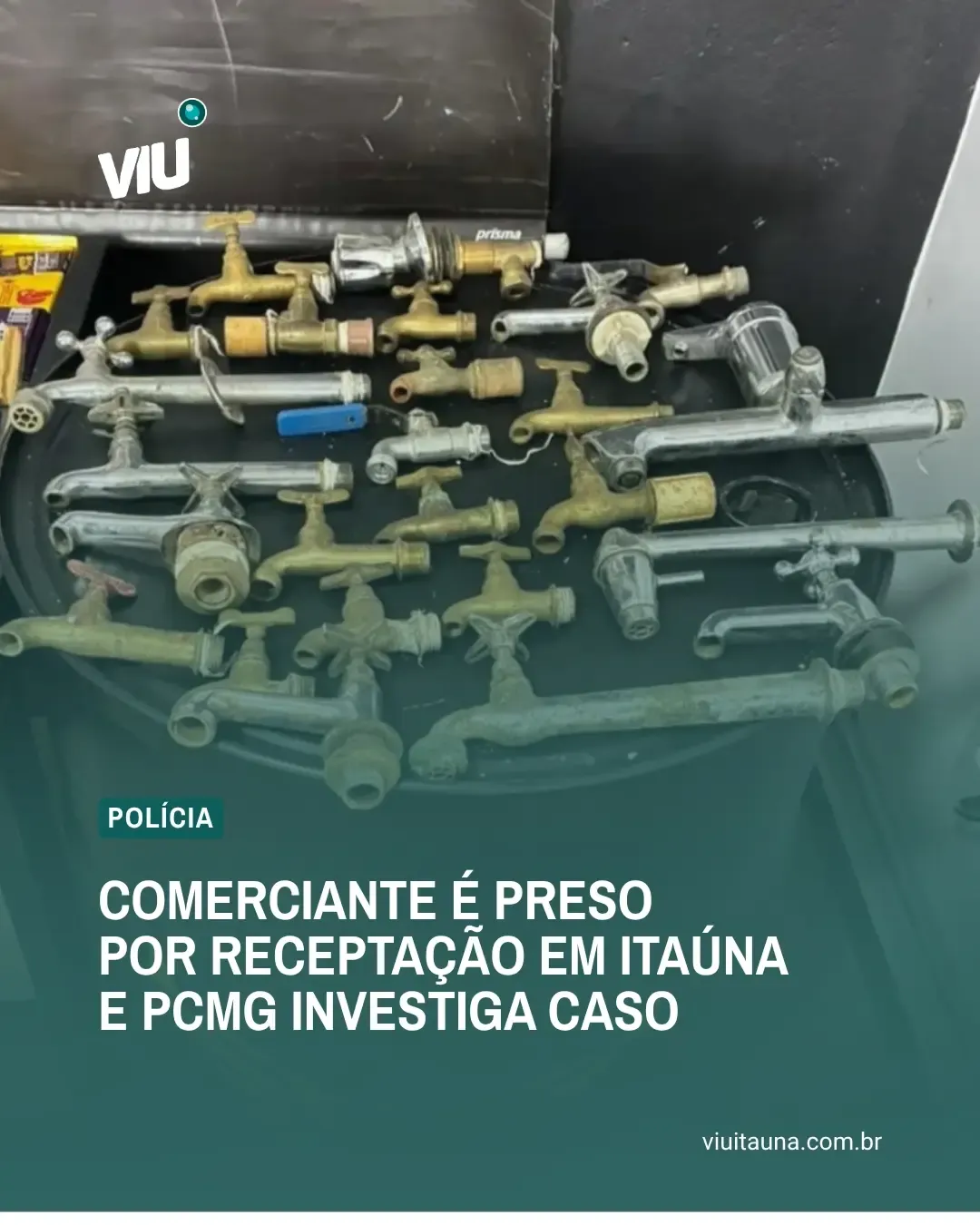 Comerciante é preso por receptação de materiais