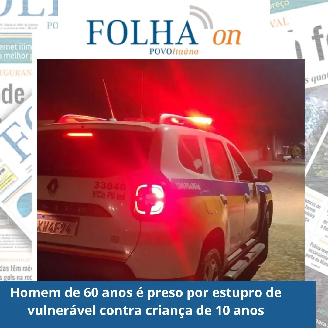 Homem preso acusado de estupro de vulnerável