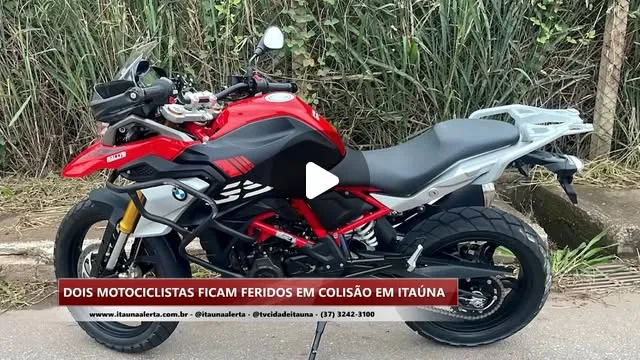 Colisão na MG-050 deixa dois motociclistas feridos em Itaúna