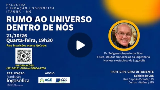 Fundação Logosófica de Itaúna promove palestra sobre o universo interior
