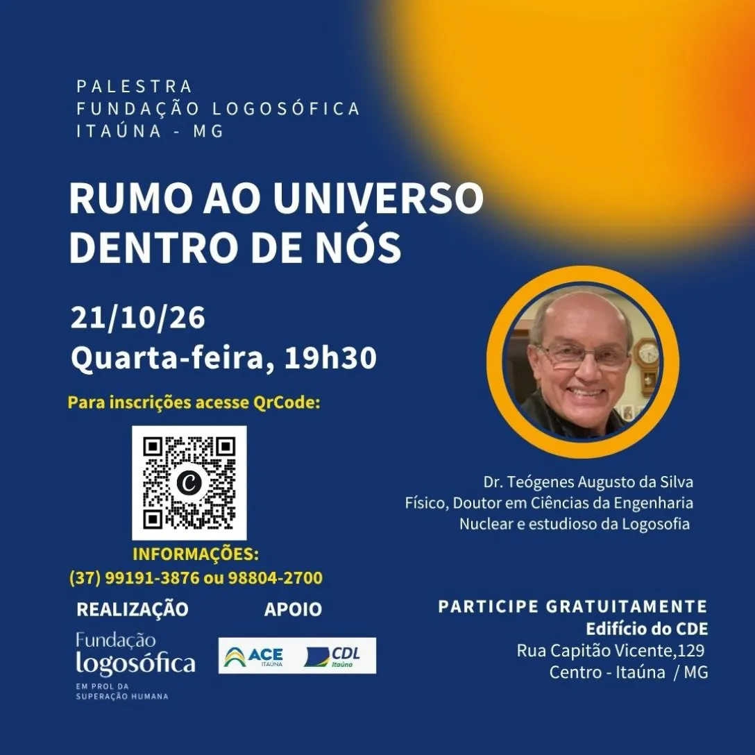 Palestra gratuita sobre Logosofia em Itaúna