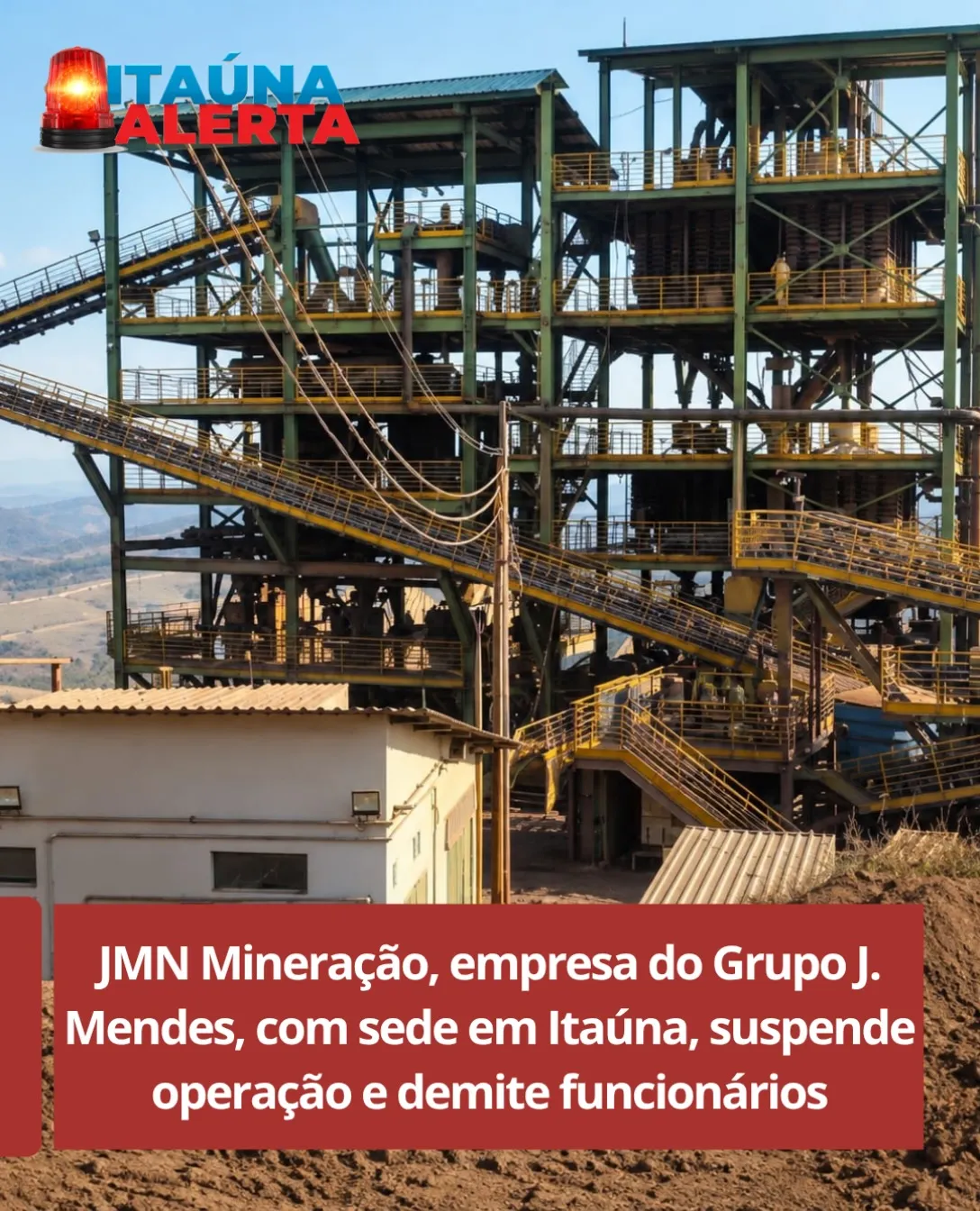 JMN Mineração suspende extração de minério de ferro em unidade na região Central de MG