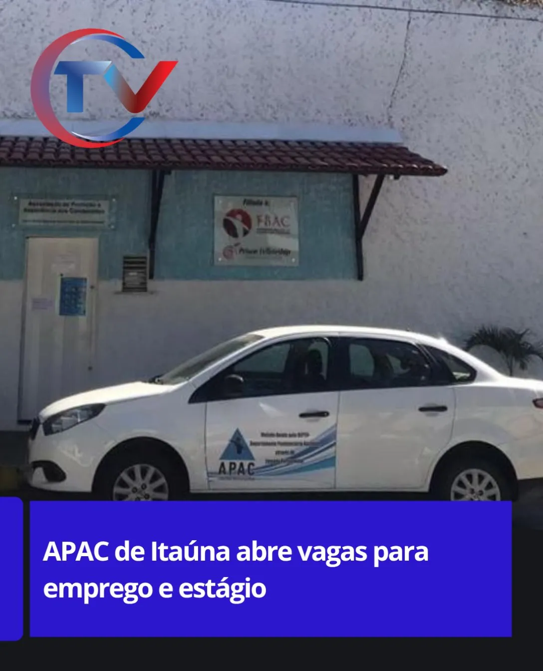 APAC abre 4 vagas de emprego em Itaúna