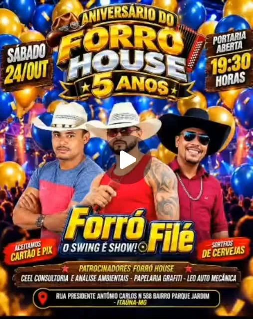 Forró House 5 anos com Forró Filé neste sábado