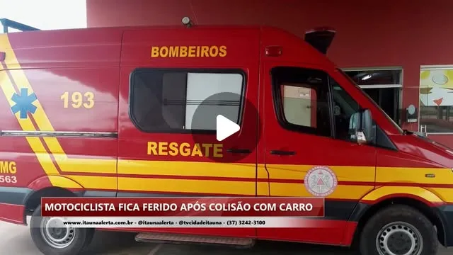 Motociclista fica ferido após colisão com carro no Centro