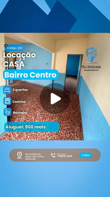 Casa 2 quartos para alugar no Centro