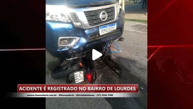 Acidente registrado no bairro de Lourdes