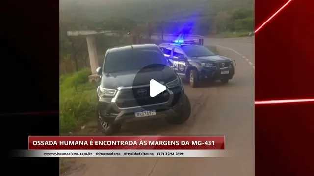 Ossada humana é encontrada às margens da MG-431, em Itatiaiuçu