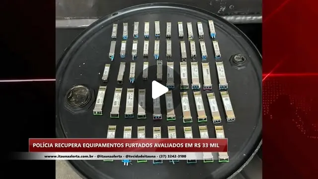 Polícia recupera equipamentos furtados avaliados em R$ 33 mil