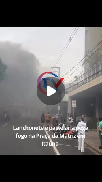 Incêndio atinge lanchonete e pastelaria na Praça da Matriz